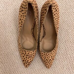 Boohoo Tan Leopard Print Heels